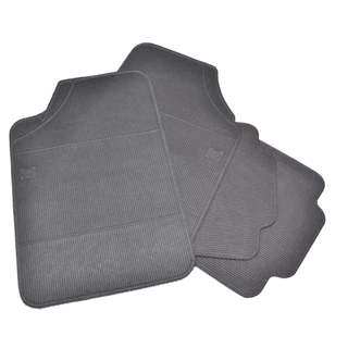 Jogo de Tapetes em PVC Preto Modelo 123 04 Peças