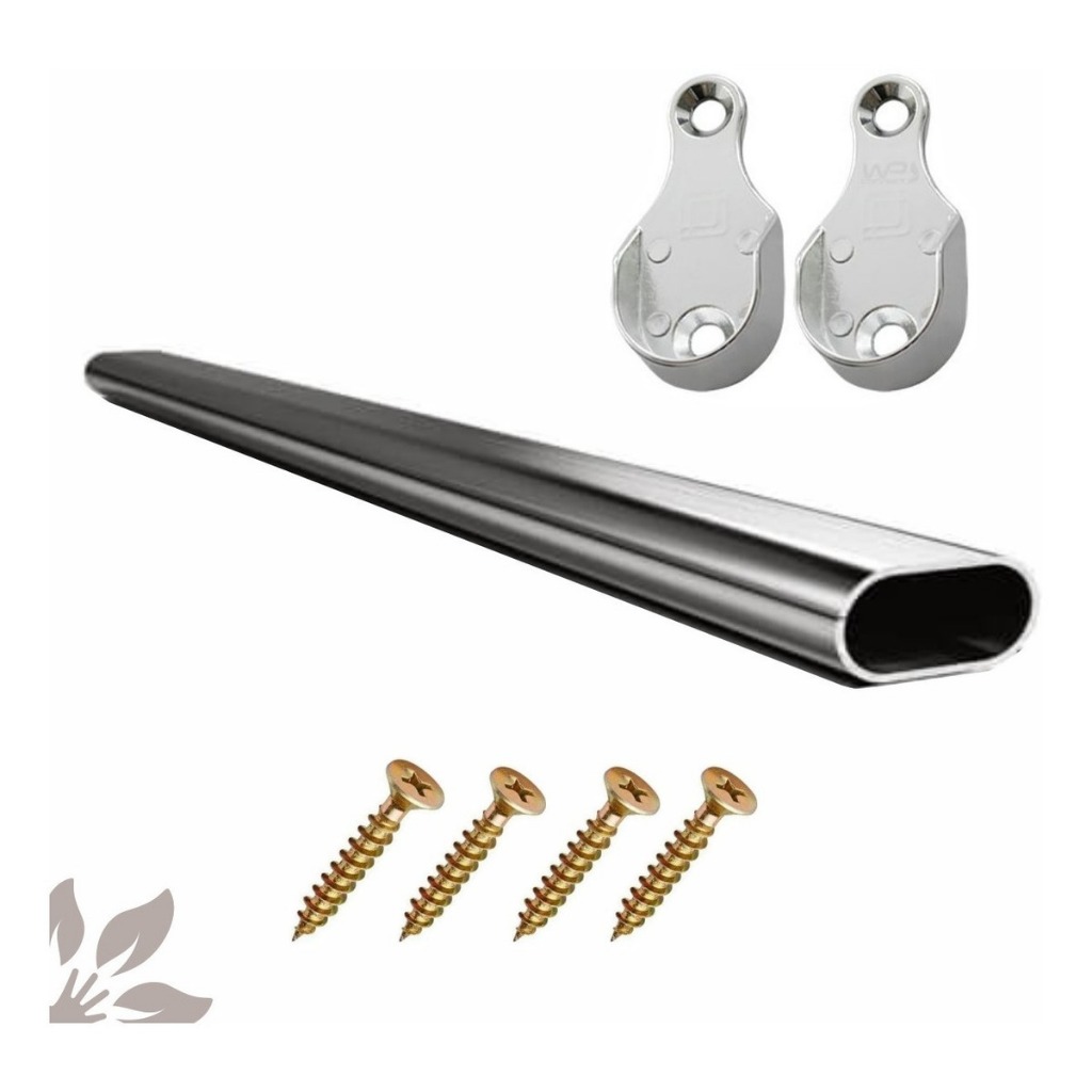 Tubo Cabideiro Oval Arara Para Guarda Roupas Personalizado G Gg Xg