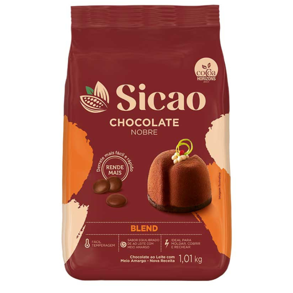 Chocolate Nobre Blend Gotas 1,01kg Sicao