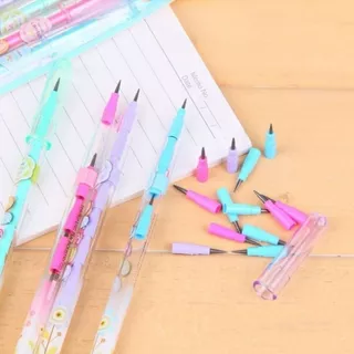 KIT COM 4 unidades Lapiseira Troca Ponta Estampada / Papelaria / Material Escolar