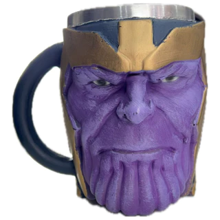 Caneca/Copo 3D Thanos Vingadores Colecionável Geek - A Pronta Entrega