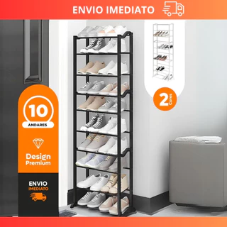 Sapateira Portatil 30 pares com 10 Andares Organizadora Sapatos Resistente Desmontável Multiuso em Oferta na Shopee