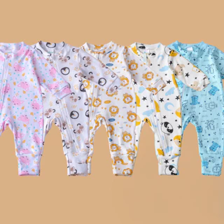 Macacão Bebê Estampado Sortido - Suedine 100% Algodão