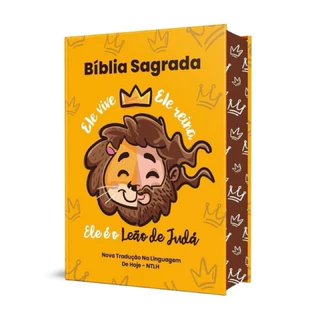 Bíblia Sagrada Infantil Ntlh Capa Dura Leão De Judá