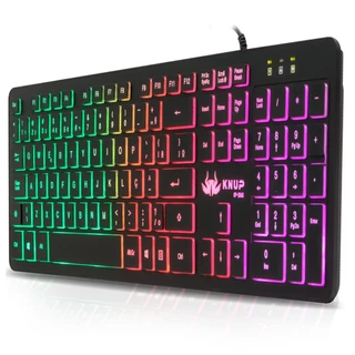 Teclado Gamer para jogos Rgb Semi-mecânico Anti-ghost Abnt2 Chocolate Usb Computador Pc Ps4 Xbox One