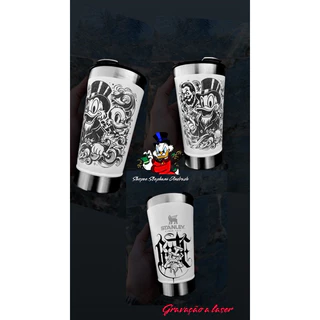 Copo Térmico Tio Patinhas 473ml Inox Quente e Gelado com Tampa e Abridor