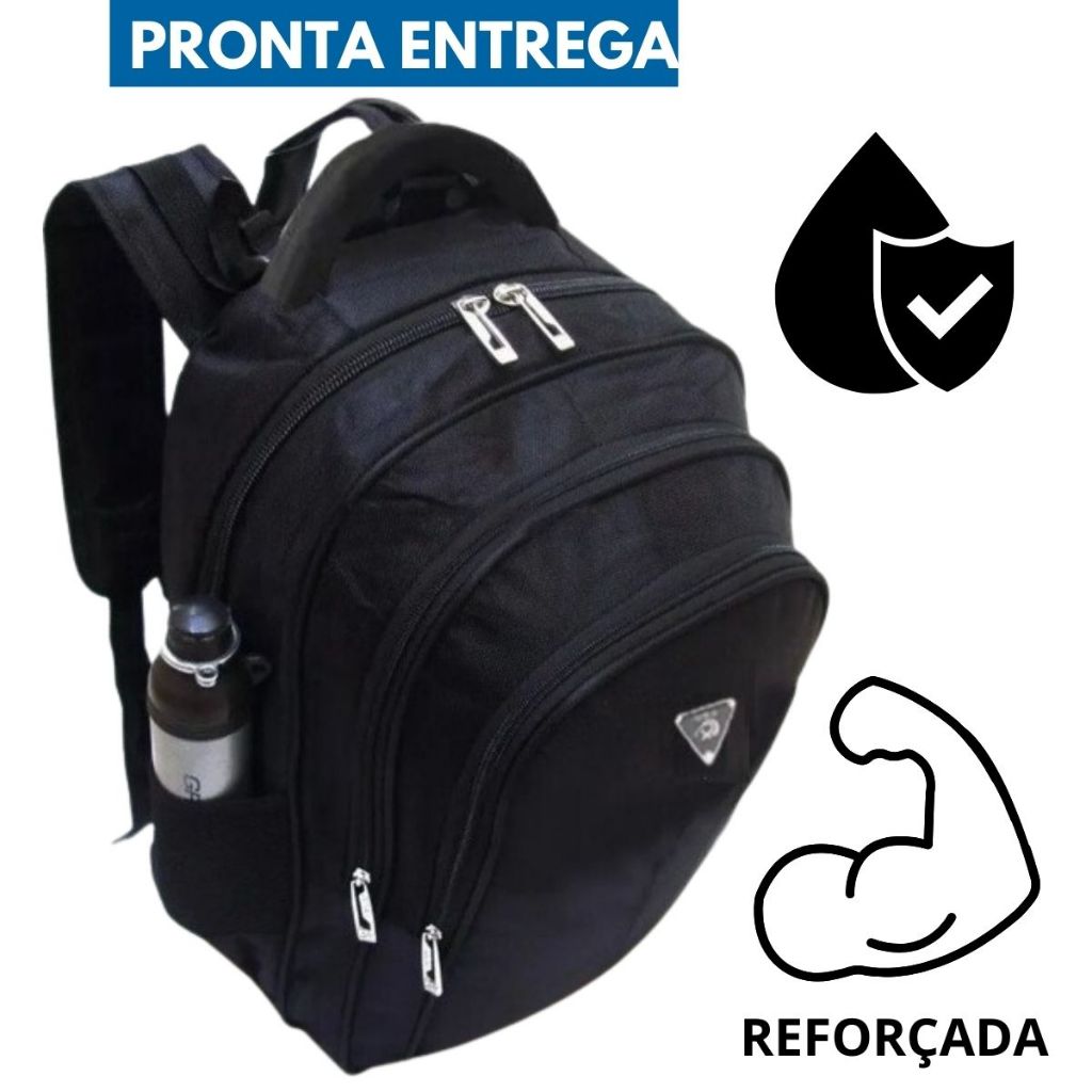 Mochila Bolsa Reforçada Notebook Resistente Trabalho Faculdade Coreana