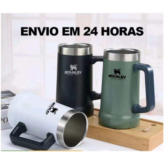 Caneca Térmica 710ML Aço inox mantem bebida gelada