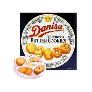 Biscoitos Danisa Butter Cookies 162g - Receita Dinamarquesa Original | Biscoitos de Manteiga Crocantes e Saborosos