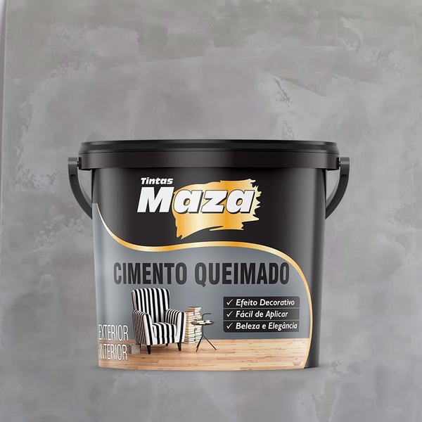 Efeito Decorativo Cimento Queimado 5,6kg Maza