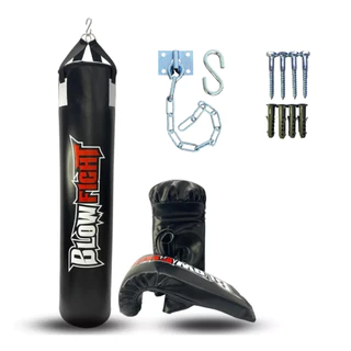 Saco de Pancada Original Blow Fight 160cm para Boxe e Muay Thai + 1 Par de Luva + Suporte