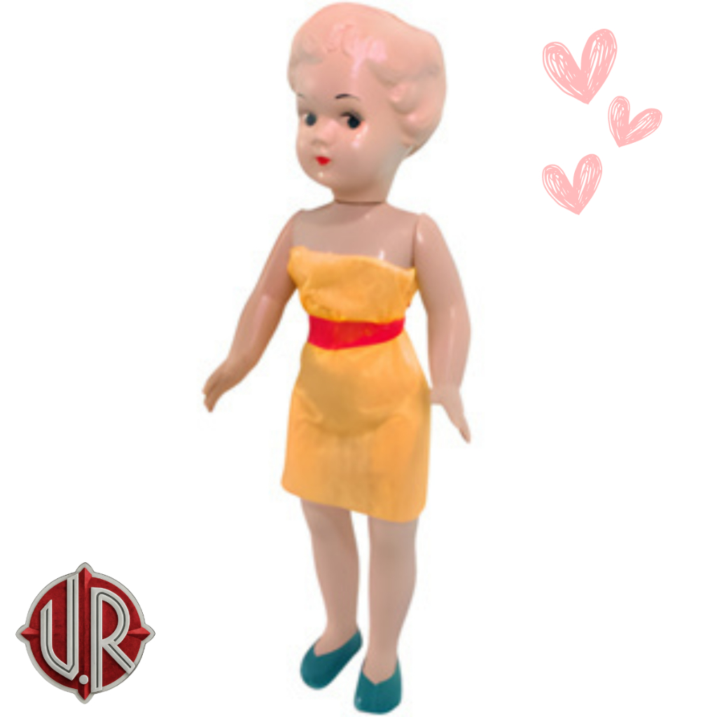 Boneca Anos 80 Mocinha de Plástico para Bebês e Crianças Modelo Antigo ...