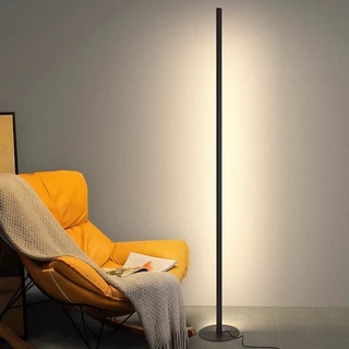 Luminária de assoalho LED simples estilo europeu de 100 cm com tempo de ajuste de controle remoto ALD-AD01