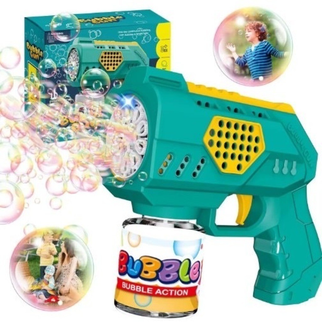 Máquina De Bolhas de Sabão 10 Furos Bubble Gum