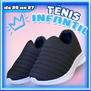 Tênis Meia Infantil Sola Macia Esportivo Calce Fácil Menino Menina Escolar Passeio Masculino Femenino