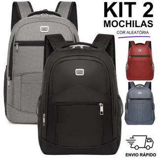 Kit 2 Mochilas Bolsa Viagem Resistente Coreana Masculina Feminina- Cor Aleatória em Oferta na Shopee