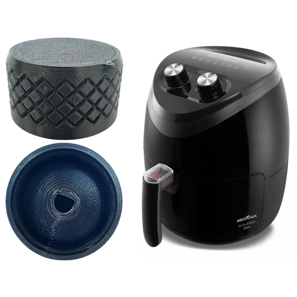 Botão Compatível Air Fryer Britânia BFR25P Shopee Brasil