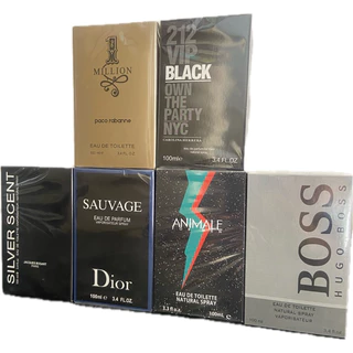 kit 6 perfumes 100ml para masculino homem importado melhor qualidade