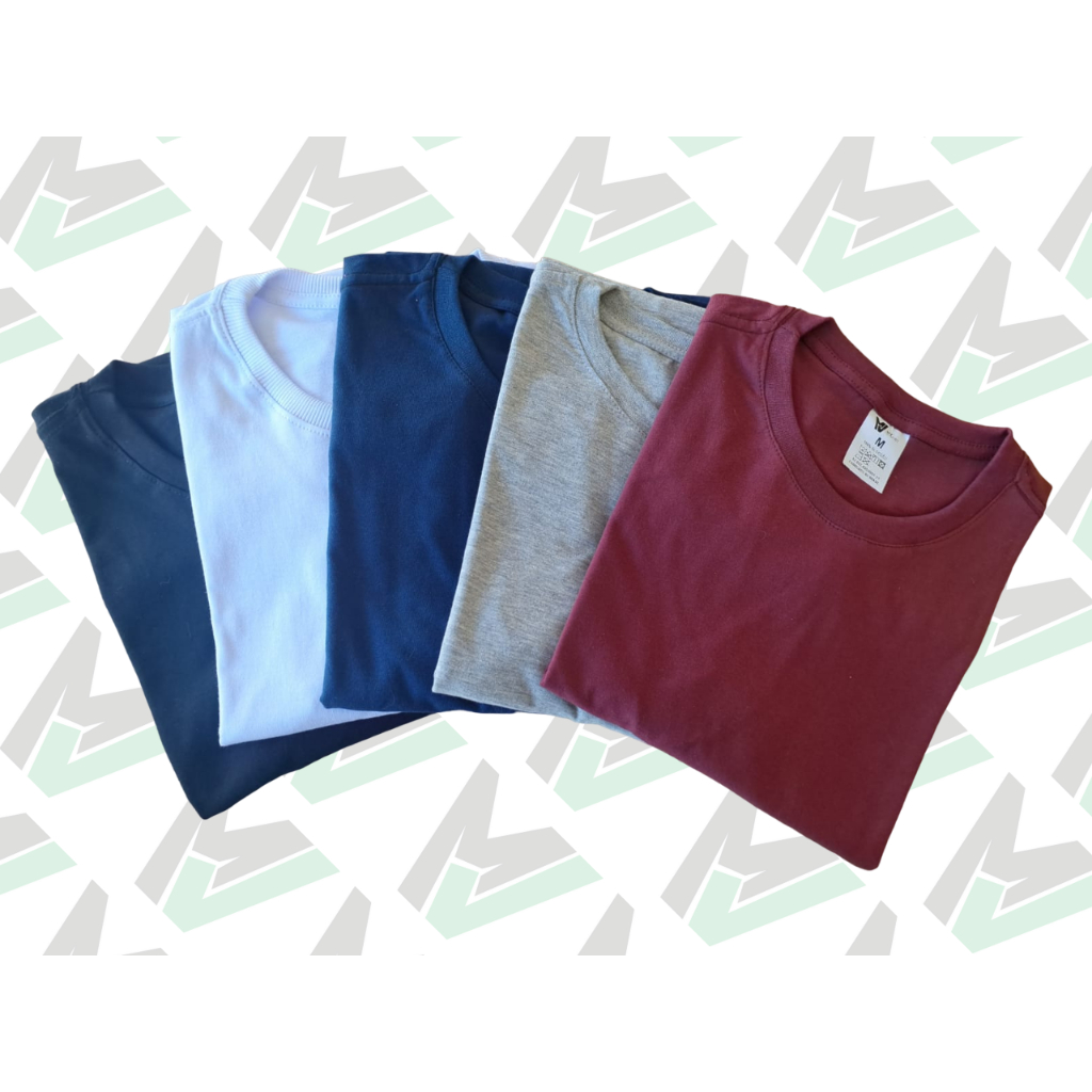 Camiseta Unissex Lisa Básica 100% algodão - DESCONTO PROGRESSIVO ATÉ 5 CAMISETAS!!