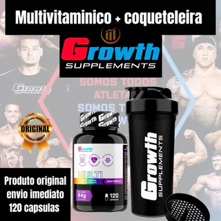 Multivitamínico Growth Suplementos vitaminas 120 Cápsulas 700mg