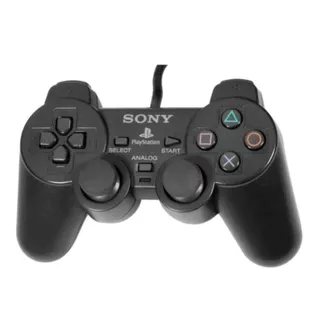 Controle Joystick Para Ps2 Black com fio