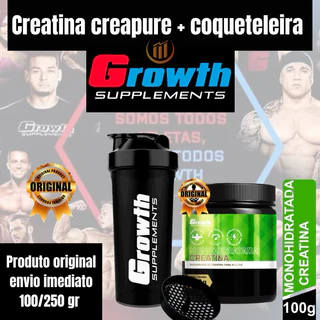 Creatina Creapure Pura Monohidratada 250gr Growth Suplementos