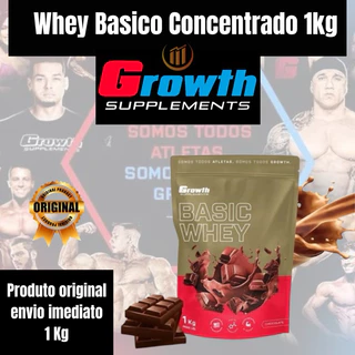 Whey Protein Growth suplementos 1kg Original + Força + Energia