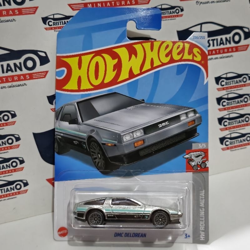 Hot Wheels DMC Delorean Treasure Hunt, HW Rolling Metal 3/5