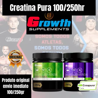 Creatina Monohidratada Creapure Growth Suplementos 100/250gr Original