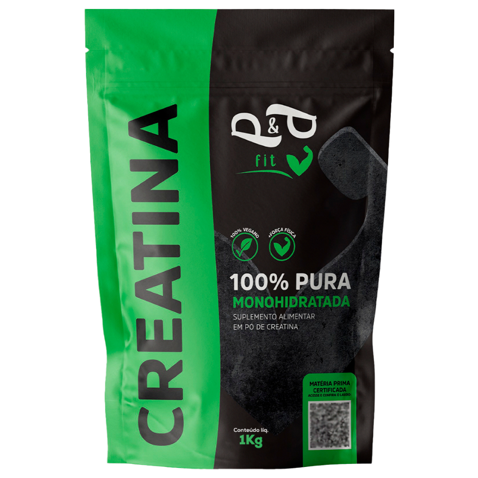 Creatina 1Kg 100% Pura Monohidratada - P&P FIT