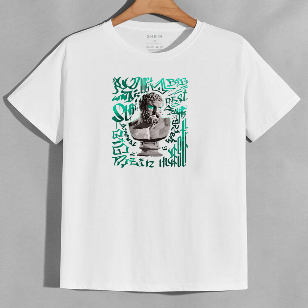 Camisa Camiseta Masculina Basica Dia a Dia Básica Blusa Streetwear 100% algodão Estate Green