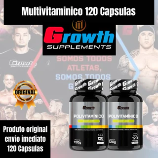 Polivitaminico Growth Multivitaminico 120 Capsulas - 4 Meses Original