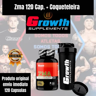 ZMA Growth Suplements 120 cápsulas Original + Coqueteleira 700ml