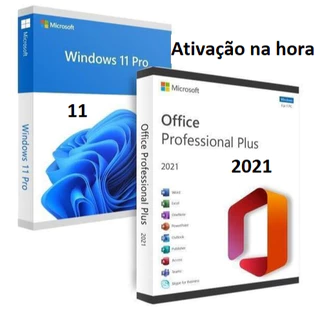 Chave Key Windows 11 + Pacote Office 2021 Pro | Ativação Original com Garantia