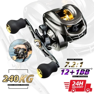 240kg Max Carretilha De Pesca Com Marine Sports Pitching 6.2 : 1 Alta 10kg Max Molinete De Pesca Molinete Pesca Mulinete