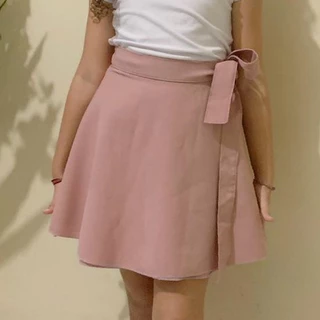 Saia Envelope Juvenil Feminina Midi Infantil Cintura Alta Menina