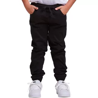 alça Infantil Jogger Jeans Sarja Menino Punho Elástico