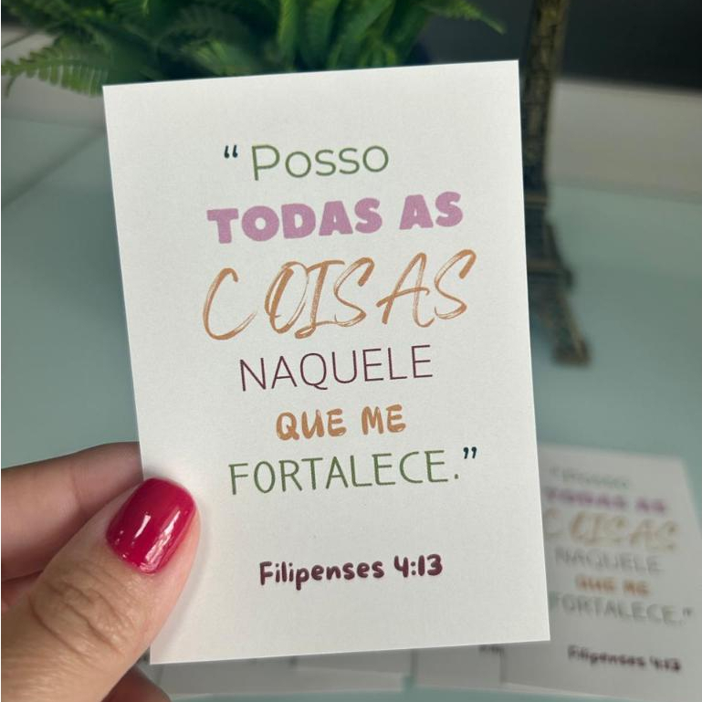 80 un Folhetos Posso todas as coisas naquele que me fortalece ...