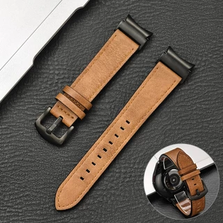 Pulseira de Couro compatível Smartwatch Samsung Galaxy Watch 6 Classic 43mm 47mm, 6 e 7 40mm 44mm