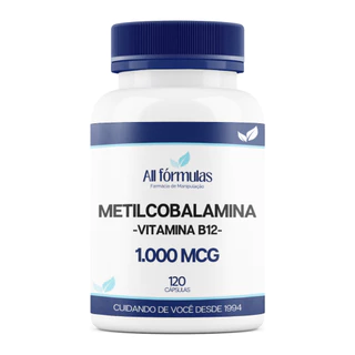 Vitamina B12 Metilcobalamina 1.000Mcg 120 Cápsulas em Oferta na Shopee