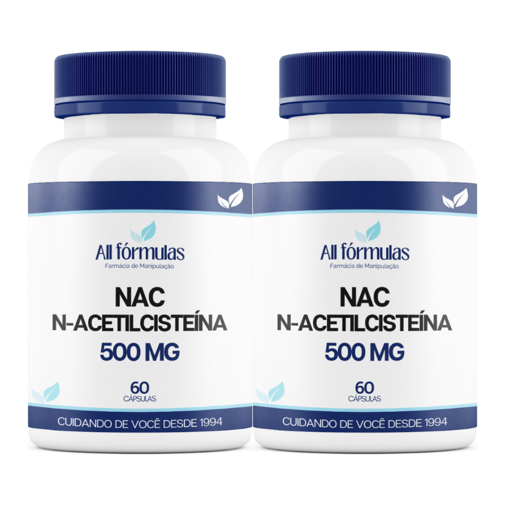 Nac- N-Acetilcisteína 500 Mg 60 Cápsulas - Original | Shopee Brasil