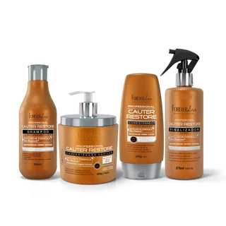 Kit Completo Cauterização Capilar Forever Liss em Oferta na Shopee