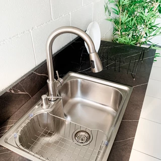 Cuba Pia Em Inox Cozinha e Torneira Gourmet Bancada Clean