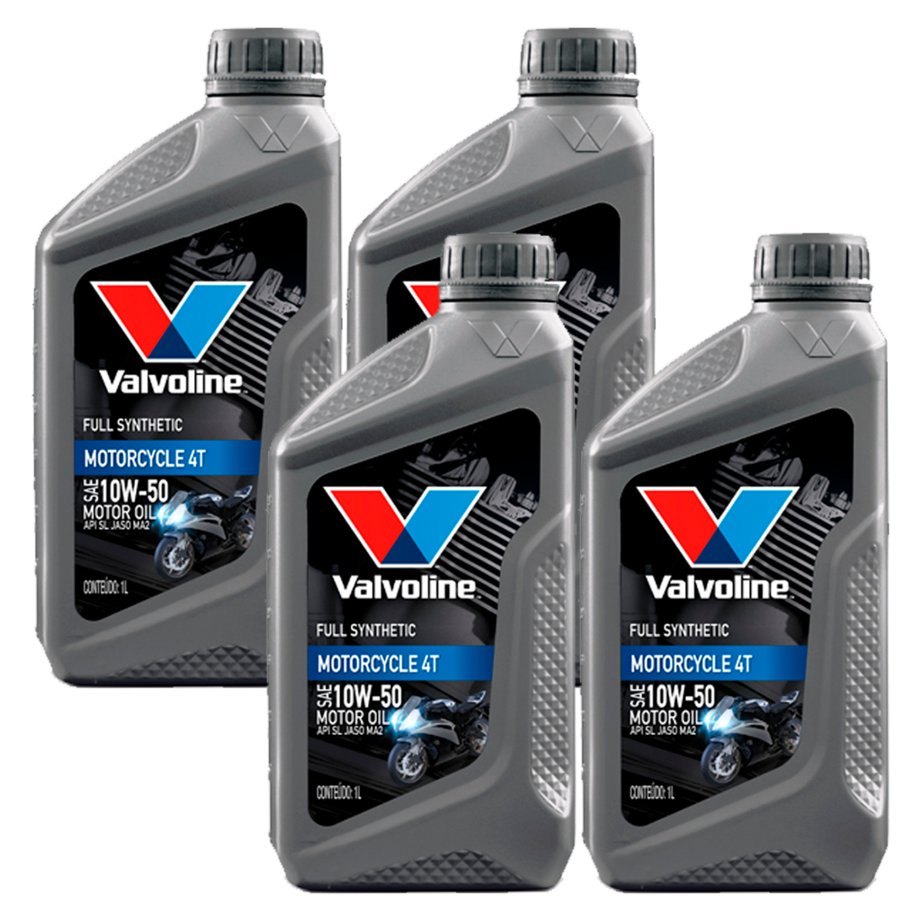 Óleo Motor Moto Sintetico 10w50 Valvoline - 4 Litros | Shopee Brasil