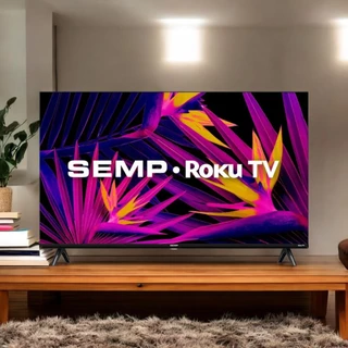 TV Smart 32 Polegadas Semp HD Roku LED Bivolt Televisao com conversor digital