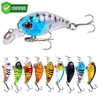 Isca de Pesca 45mm Flutuante Artificial Dura com Gancho Afiado