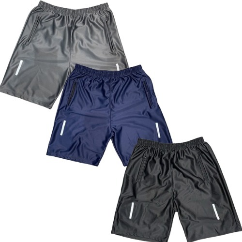 Kit 3 Shorts Bermuda Dry Fit Esportiva Treino Com Ziper no Bolso - tecido premium