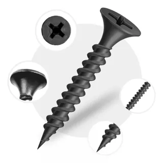 Parafuso Para Drywall Trombeta Ponta Agulha - Kit 500 Pçs | Escolha Tamanho