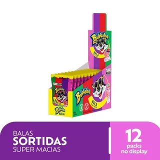 Bala Bubbaloo Mix De Frutas Com 12 Unidades De 15g