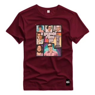 Camiseta Unissex Estampada 100% Algodão A Grande Familia Meme Camisa Básica (REF:1046)